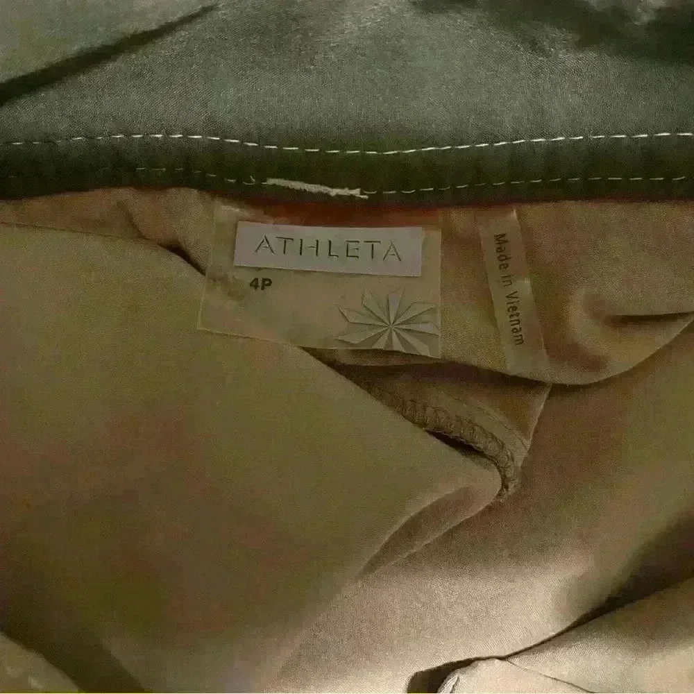 Athleta Women's‎ Skort Brown 4P Pleated Active Skirt Built-In Shorts Performance